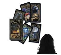 Lisa Parker Familiars Tarocchi Mazzo Carte Telling FOURNIER con Velluto Borsa