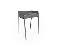 Barbecue Inox Stromboli a carbone piedi smontabili con griglia 60 cm x 40 cm