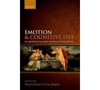 Lisa Shapiro Ma Emotion and Cognitive Life in Medieval and Ea (Copertina rigida)