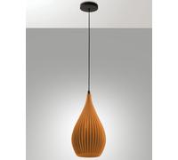 LISA SOSPENSIONE SENAPE 1 LUCE ATTACCO E27 IN METALLO E PLASTICA RICICLATA