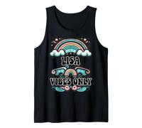 Lisa Vibes Only Cute Retro Girls Lisa Name Canotta