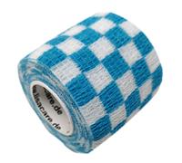 LisaCare benda autoadesiva - blu a scacchi - 5cm x 4,5cm 1 pz Fasciatu