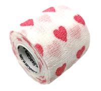 LisaCare benda autoadesiva - cuori bianchi - 5cm x 4,5cm 1 pz Fasciatu