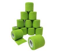 LisaCare benda coesiva senza lattice 5cm - Verde chiaro 12 pz Bendaggi