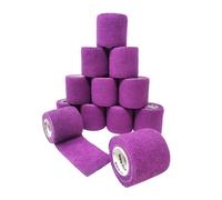 LisaCare benda coesiva senza lattice 5cm - Viola 12 pz Bendaggio/i