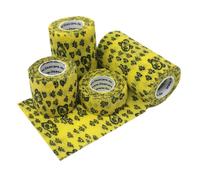 LisaCare Bende Coesive 2,5-10cm - Giallo Robot 4 pz Bendaggio/i