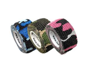 LisaCare cerotti autoadesivi per dita 2,5cmx4,5m - mix mimetico 3 pz B