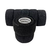 LisaCare cerotti per dita coesivi e senza lattice 2,5 cm - Nero 7 pz C