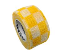 LisaCare cerotti per dita - giallo a scacchi - 2,5 cm x 4,5 m 1 pz Cer