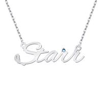 LisaKette, Collana Personalizzata con Nome, Collana con Nome Personalizzabile, Collana con Incisione Personalizzata, Collana Nome, Ciondolo Nome, 2.14 Regali, Regalo Festa della Mamma