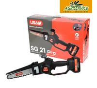Lisam SG 21 PRO motosega potatore seghetto da potatura con 2 batterie caricatore