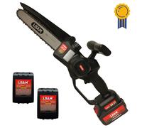 LISAM SG21 MOTOSEGA POTATORE SEGHETTO POTATURA 600W COMPLETA DI 2 BATTERIE 4Ah