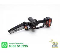 LISAM SG21 MOTOSEGA POTATORE SEGHETTO POTATURA 600W COMPLETA DI 2 BATTERIE 4Ah