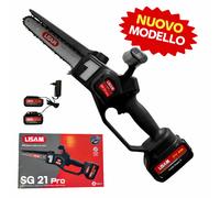 LISAM SG21 PRO MOTOSEGA POTATORE SEGHETTO POTATURA 750W + 2 BATTERIE 4Ah