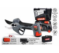 LISAM TL32 FORBICE DA POTATURA A BATTERIA Ø32mm CON 2 BATTERIE FODERO VALIGETTA