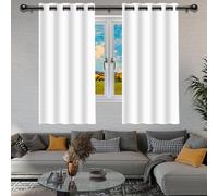 LISANSAN Tende per Interni Oscuranti 310 x 130 cm Isolanti Termiche Tende a Pannello da Cucina per Camera da Letto e Cameretta Bambini, Bianco