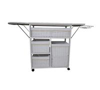 Lisboa - Cassettiera da stiro, colore: Bianco