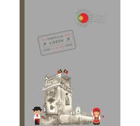 Lisbon Composition Notebook 8x10: Portugal Journal Lined Paper 100 Pages