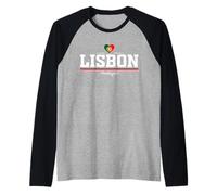 Lisbon Portugal Maglia con Maniche Raglan