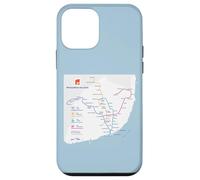 Lisbon Portugal Subway Train Railway - Souvenir Route Map Custodia per iPhone 12 mini