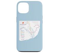 Lisbon Portugal Subway Train Railway - Souvenir Route Map Custodia per iPhone 13