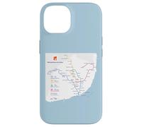 Lisbon Portugal Subway Train Railway - Souvenir Route Map Custodia per iPhone 14