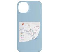 Lisbon Portugal Subway Train Railway - Souvenir Route Map Custodia per iPhone 14 Plus