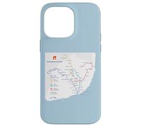 Lisbon Portugal Subway Train Railway - Souvenir Route Map Custodia per iPhone 14 Pro Max