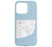 Lisbon Portugal Subway Train Railway - Souvenir Route Map Custodia per iPhone 15 Pro Max