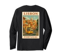 Lisbon Skyline Souvenir - Portogallo Souvenir Maglia a Manica