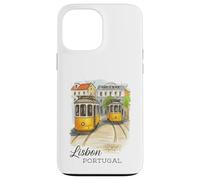 Lisbona Portogallo Tram Vintage City Art Custodia per iPhone 13 Pro Max