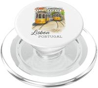Lisbona Portogallo Tram Vintage City Art PopSockets PopGrip per MagSafe