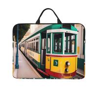 Lisbona Tram Modello Stampa 14 pollice Caso Del Computer Portatile Della Copertura Del Notebook Per La Scuola Ufficio di Viaggio Borsa
