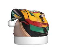 Lisbona Tram Pattern Santa Hat Natale Beanie Hat Xmas Party Hat Hat Knit Hat Cap per adulti donne e uomini