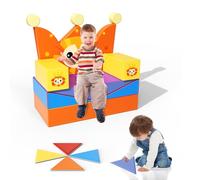 Lischwert Blocchi da costruzione in schiuma per bambini, mattoncini da costruzione morbidi, per arrampicata, grandi capacità motorie, giocattoli Montessori, divertimento al coperto, Baby Soft Playset