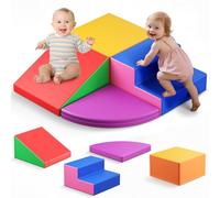 Lischwert Blocchi da costruzione in schiuma per bambini, mattoncini morbidi per arrampicata, grandi capacità motorie, per bambini, montessori, giocattolo per divertimento indoor, Baby Soft Playset
