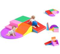 Lischwert Blocchi da costruzione in schiuma per bambini, mattoncini morbidi per arrampicata, grandi capacità motorie, per bambini Montessori, giocattoli per divertimento al coperto, Baby Soft Playset