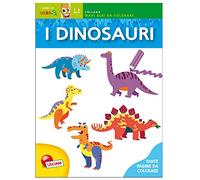 Lisciani 06947 - Maxi albo da colorare I dinosauri colorati