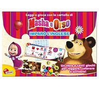 Lisciani 07593 - Leggi e gioca con la cartella di Masha e Orso l'inglese