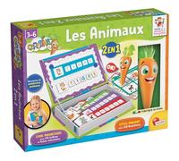 Lisciani Carotina - Animali 2 in 1 - Gioco educativo per Bambini dai 3 ai 6 Anni - Libro Magnetico con Lettere e Animali - Penna Parlare con Domande, Lettere e schede magnetiche - Imparare a Leggere