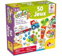 Lisciani - Cofanetto 50 Giochi - Penna parlante, Giochi educativi elettronici - Numeri, Forme e Colori, per Bambini dai 3 ai 6 Anni - Carotina
