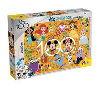 Lisciani DISNEY Puzzle 100 DF Maxifloor - 150 pezzi - Personaggi multipli - Double Face - Puzzle 2 in 1 - Colorazione - 70 x 50 cm - Per bambini dai 6 anni in su
