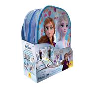 Lisciani Frozen Coloring e Drawing School, Zainetto, Lavagnette, Manuale, Pennarelli