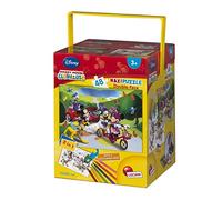 Lisciani Giochi 48342 Mickey Puzzle con Color Fustino Maxi, 48 Pezzi