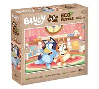 Lisciani Giochi - Bluey eco-puzzle mini df 24, 111084 | Retro da Colorare, Seconda Tempo di Gioco - Gioco Educativo - Attività Manuale Riciclabile al 100% - Concentrazione e