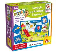 Lisciani Giochi- Carotina Quadrotte Tombola Ambienti Lessicali Gioco Educativo Prescolari, Multicolore, medium, 87501