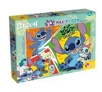 Lisciani Giochi - Disney puzzle df maxi floor 24 lilo & stitch, 109760 | Puzzle reversibile: grandi pezzi in formato 70 x 50 cm e retro da colorare. Stimola le abilità motorie e l'immaginazione