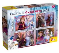 Lisciani Giochi- Disney Puzzle Supermaxi 4 x 48 Frozen 2 Bambini, Multicolore, 8