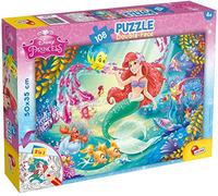 Lisciani Giochi-Disney: The Little Mermaid Princess Puzzle, 108 Pezzi, Multicolore, 48069