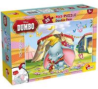 Lisciani Giochi Dumbo Puzzle, 35 Pezzi, Multicolore, 74150 | Puzzle reversibile, retro da colorare in formato 70 x 50 cm, pezzi grandi per mani piccole, favorisce l'osservazione e la